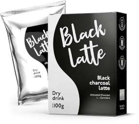 Trækul latte Black Latte