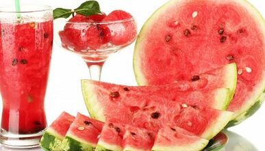 Essensen af ​​vandmelon diæt til vægttab